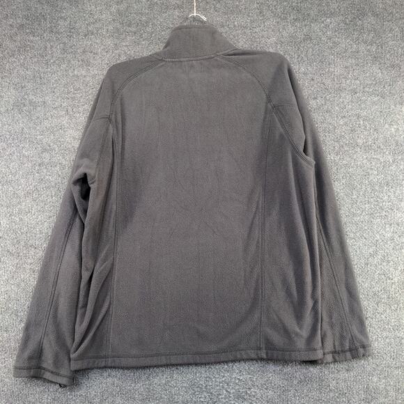 UPS 1/4 Zip Men's Uniform Fleece Jacket Gray M Graphic Logo Employee - Picture 2 of 13